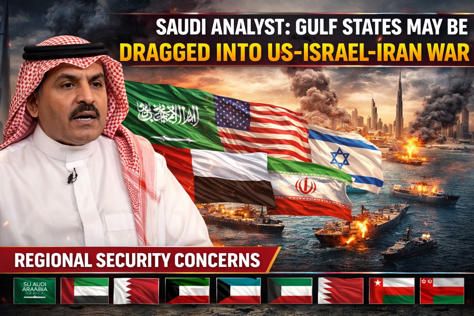 Saudi Analyst Warns Gulf States Could Be Drawn Into Wider Conflict Amid US–Israel–Iran War
