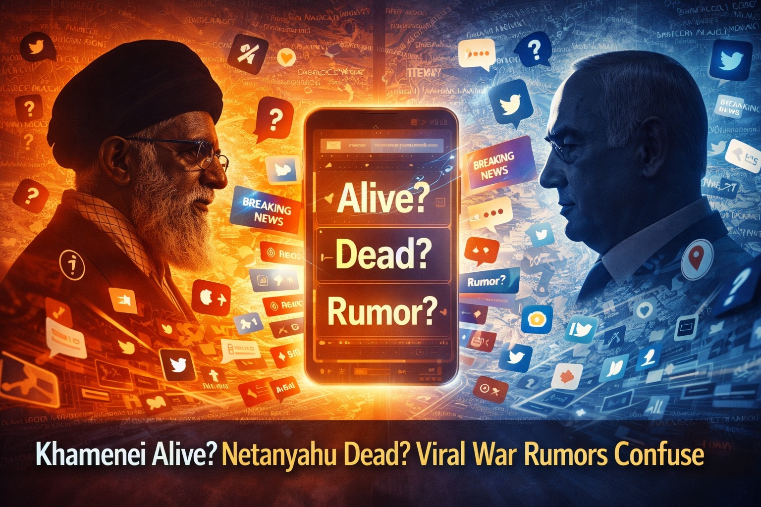 Khamenei Alive, Netanyahu Dead? Viral War Rumors Leave Internet Confused