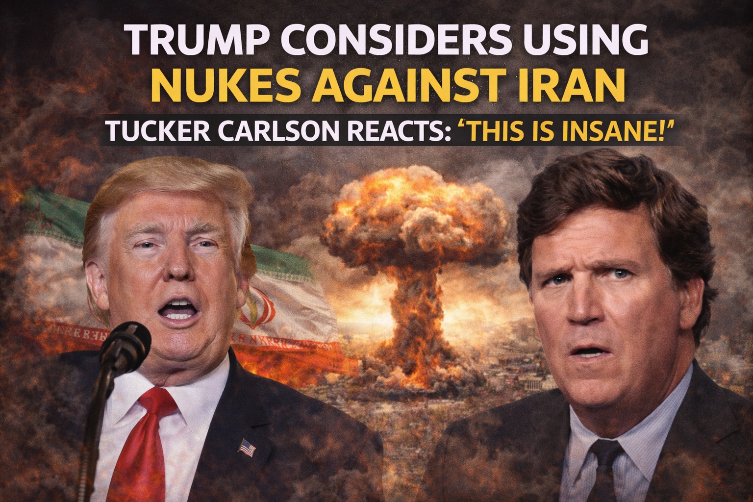 Trump’s Nuclear Warning on Iran Sparks Debate as Tucker Carlson Reacts